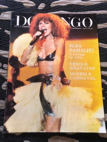comprar Revista Domingo 85 Elba Ramalho Estrela Do Brasil Equitação