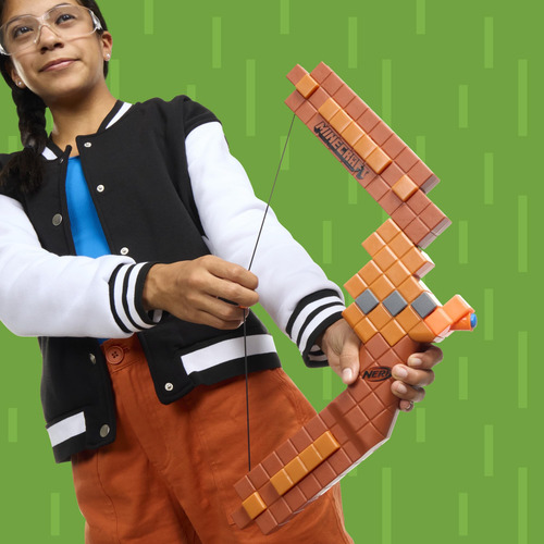 Arco Dart Blaster Nerf Minecraft Com 8 Dardos M1 Blaster 8 A