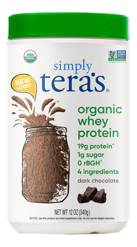 Protena De Suero De Leche Tera's Whey, Orgnica, En Polvo, 85