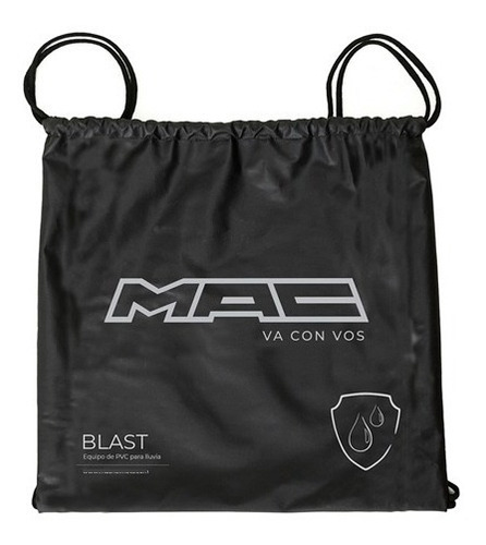 Imagen 3 de 4 de Traje De Lluvia Mac Blast Negro En Rolling Motors