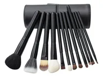 Comprar Set De Maquillaje 12 Brochas Portavaso Limpia Brochas
