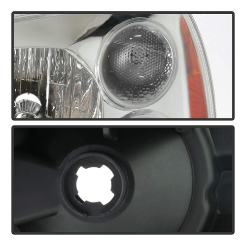 Faros Cromados Para Mitsubishi Galant 2004-2012, Conjunto Co
