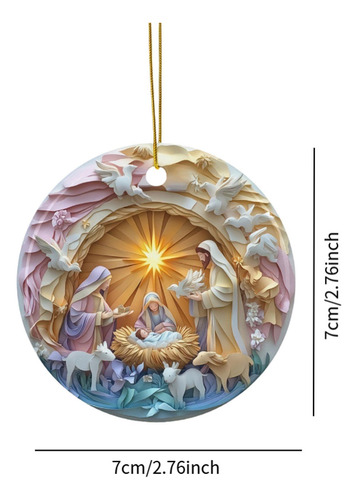 Adorno Para De Navidad, Pequeño Colgante De Nacimiento De