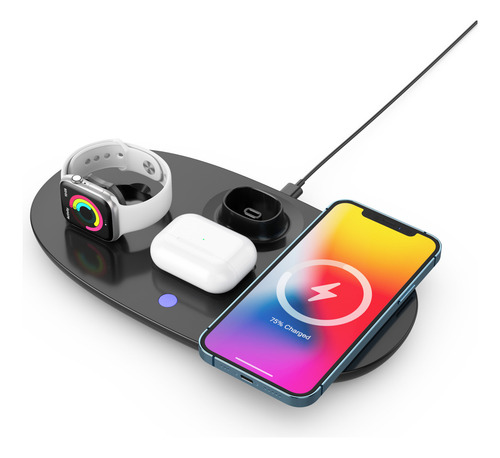 Base De Carga Inalam 4 En 1 Para iPhone AirPods Apple Watch