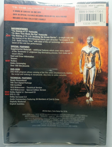 Dvd O Exterminador Do Futuro 2 Importado Edição Limitada