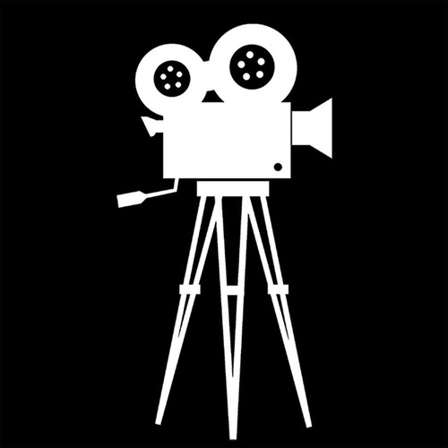 Adesivo De Parede 50x26cm - Câmera De Cinema Cinema