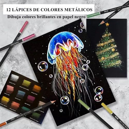 Set 95 Lápices Dibujo Colores Y Estuche Profesional Artista