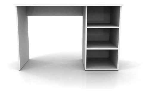 Imagen 2 de 2 de Mesa Escritorio Con Estantes Juvenil Para Computadora Blanco