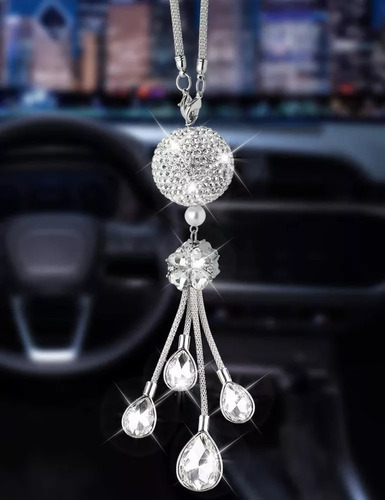 Espejo Retrovisor De Coche Con Colgante De Cristal Brillante