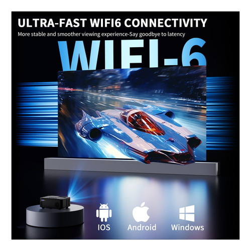 Proyector Con Wifi Y Bluetooth, Proyector Nativo De 1080p De