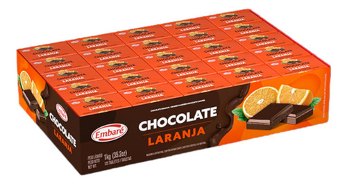 Caramelo De Chocolate Com Laranja Display De 1k