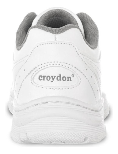 Imagen 5 de 8 de Zapatos Colegial 10 New Blanco Para Niño Y Niña Croydon