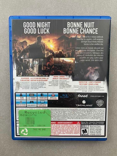 Jogo Ps4 - Dying Light Importado Original