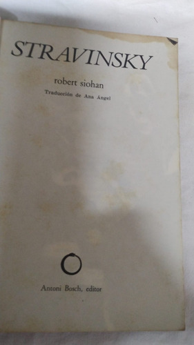 Livro - Stravinsky Robert Siohan (Usado)