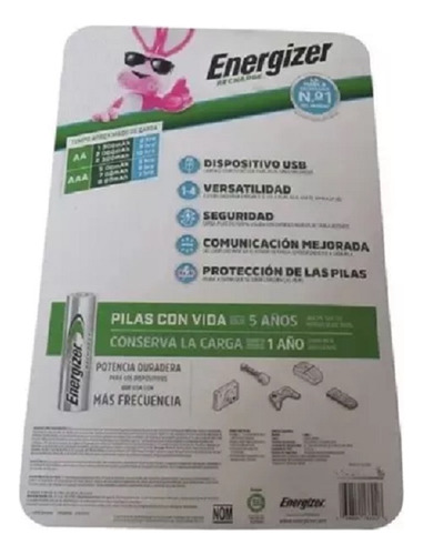 Pilas Recargables Con Cargador Energizer