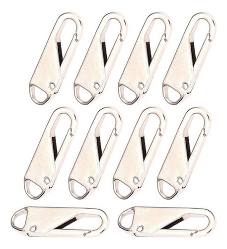 A 10-pack Zipper Puller Replacement Zipper Slider Kit