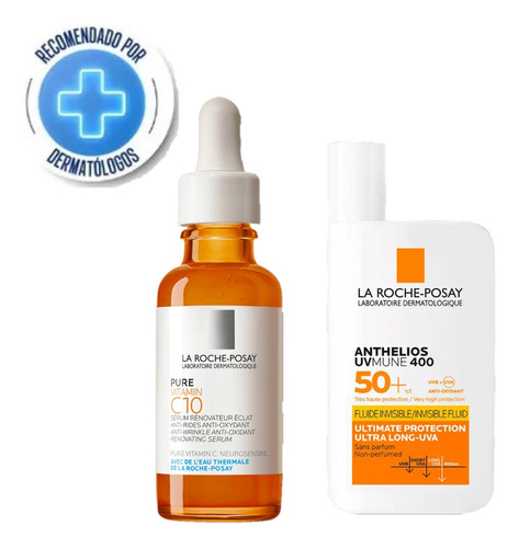 Combo La Roche Posay Anthelios Uv Mune + Pure Vitamin C10 