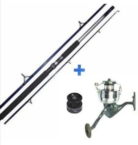 Set Pesca Mar Okuma Caña Fulcrum  3.60m + Compressa 50 3 Rd