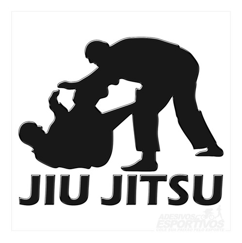 Adesivo Emblema Jiu Jitsu Resinado 3d