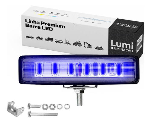 Par Refletor Projeto Luminaria Farol 30w Cor Da Carcaça Preto Cor Da Luz Azul 12v 24v Bivolt