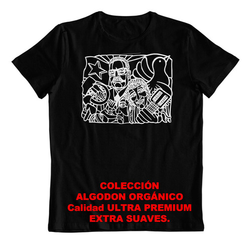 Polera - Dtf - Algodon Organico Salvador Allende Chile Fpmr