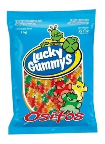 Imagen 1 de 1 de Gomitas De Ositos Lucky Gummys 1 Kg