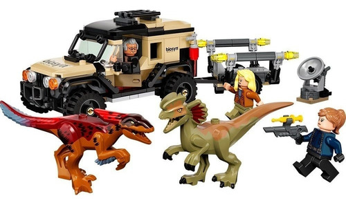 Lego Transporte Del Pyrorraptor Y El Dilofosaurio 76951 Jura