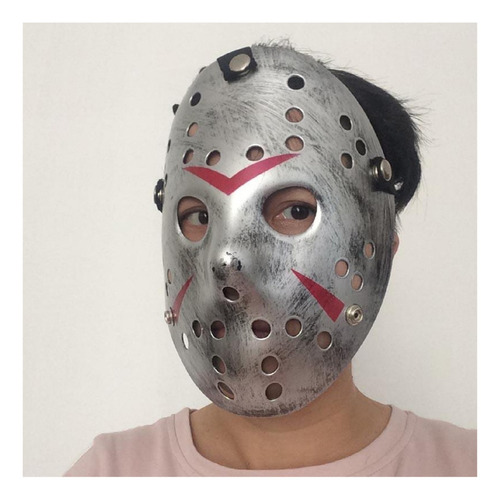Disfraz Fiesta De Halloween, Mxjsr-001, 1 Pza. 25x18x5 Cm, P Color Gris Jasonsilver