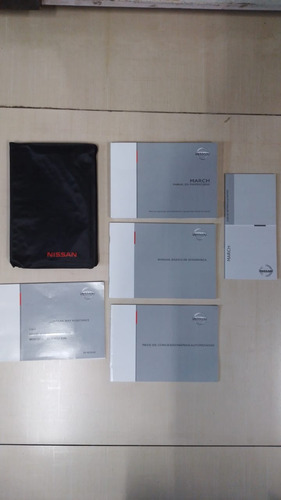 Kit Manual Do Proprietário Nissan March + Capa Original