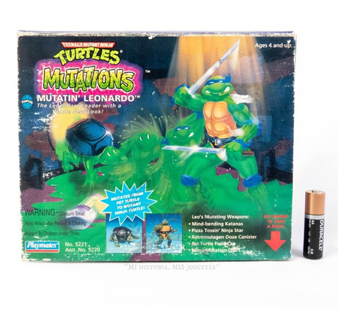 Tmnt Mutations Playmates Vintage Leonardo 1 Golden Toys (Usado)
