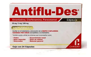 Antiflu-des Caja C/24 Cápsulas De 50/3/300 Mg