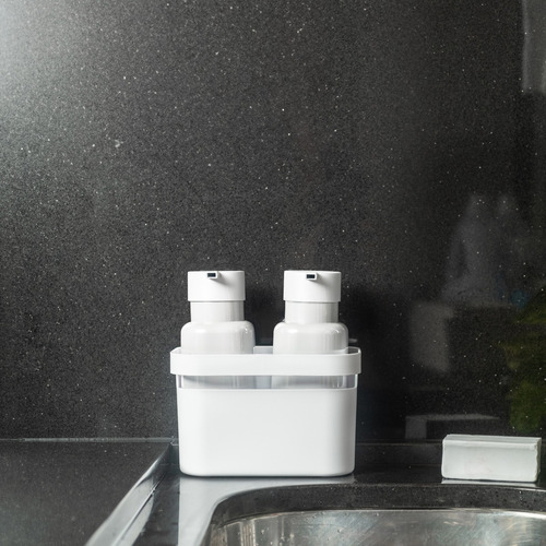 Set organizador y dispensador de ropa Flow de 500 ml, color gris oscuro