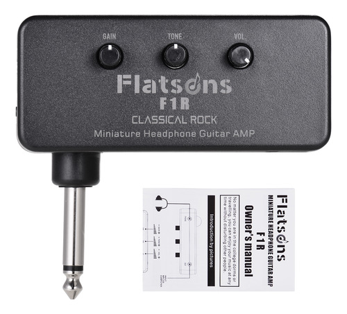 Amplificador De Guitarra Flatsons F1r Mini Para Auriculares