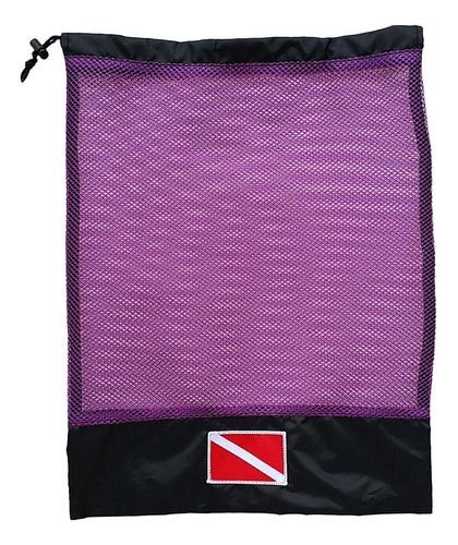 Malla Portátil Bolsa De Engranajes Para Buceo Púrpura