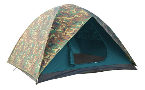 Ntk Hunter Gt 4/6/8 Outdoor Dome Woodland Camo Camping Tent