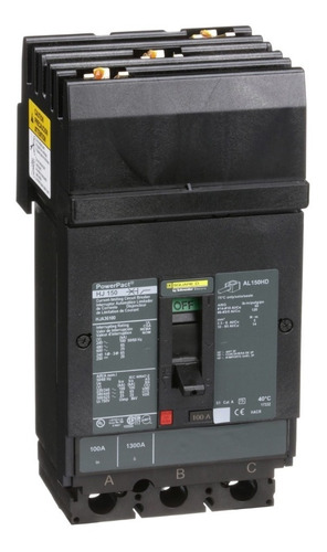 Imagen 1 de 1 de Interruptor Termomagnético 3p 100a Schneider Hja36100