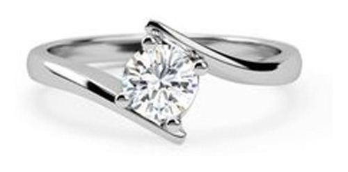 Anillo Compromiso Mod. Roma Plata Talla Hasta 6 1/2