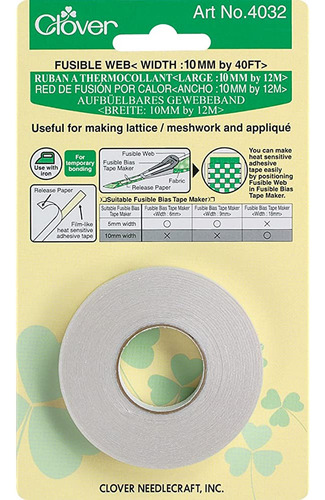 Clover Fusible Web Notion, 10mm