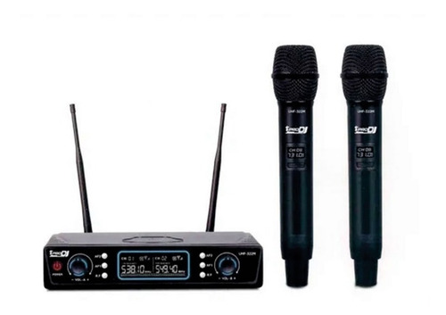 Imagen 1 de 2 de Micrófono Inalámbrico Pro Dj Uhf-322m Uhf322m 2 Microfonos