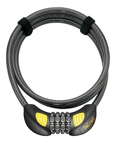 Alerta Terrier Combo Glo Bicicleta Cable Lock - 8064glo.