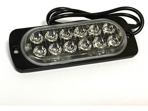 Baliza Led Ambar 12w 2 Lineas 6led 12v 24v