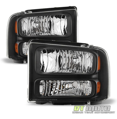 Par Faros Negro Ford F-250 Super Duty Xlt 2007 6.0l