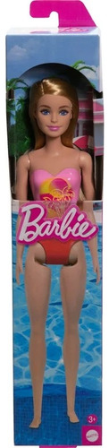 Barbie Muñeca Rubia Traje De Baño Playa
