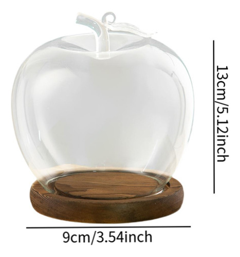 Tarro Con Forma De Cúpula De Vidrio Transparente Con Base De