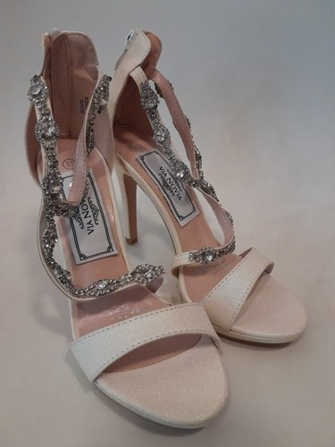 Chalas Sandalias Tacones Fiesta Novia Con Strass Bellas