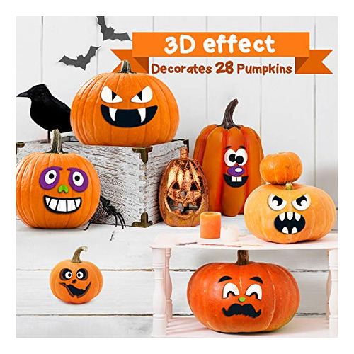 Decoraciones De Calabaza Kits Pumpkin Foam Stickers - 74vwm