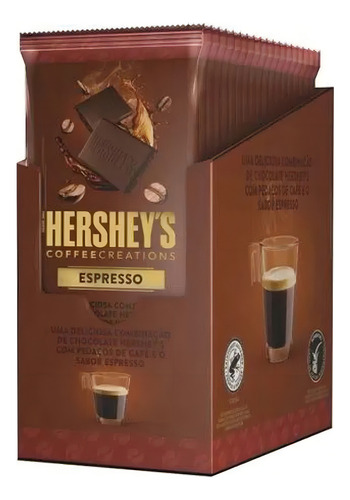 Kit 12 Barras Chocolate Hershey's Espresso Coffee - 1,02 Kgs