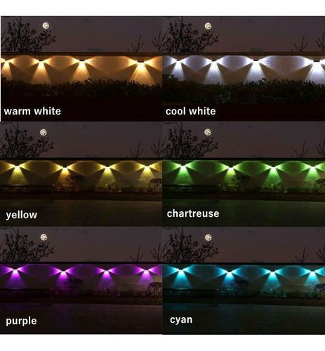 Luces Solares Para Valla Al Aire Libre Luz De Valla De 3 L