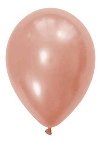 Set Globos Metalizados Confeti Rosa Oro Gold X42 Unidades