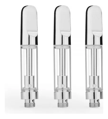 1 Cartridge Cartucho 0,5ml Rosin Aceite Clear Plateado+ Tubo